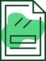 File Outline Style Icon vector