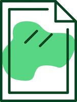 Paper Outline Style Icon vector