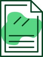 Document Outline Style Icon vector