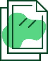 Copy Document Outline Style Icon vector