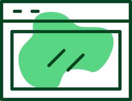 Website Outline Style Icon vector