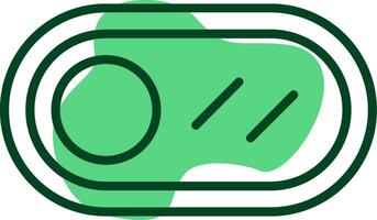 Toggle Button Outline Style Icon vector