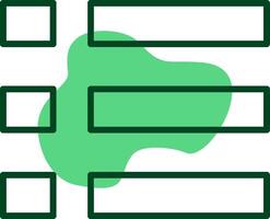 Menu Outline Style Icon vector