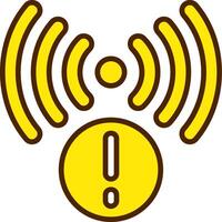 Signal Yellow Filled Style Icon vector