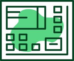 ATM Outline Style Icon vector
