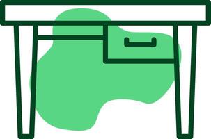 Table Outline Style Icon vector
