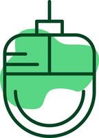 Mouse Outline Style Icon vector