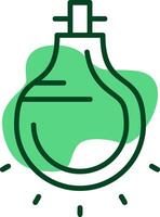 Lightbulb Outline Style Icon vector