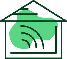 Home automation Outline Style Icon vector
