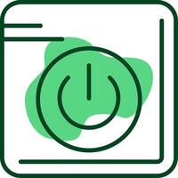 Power Outline Style Icon vector