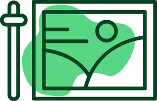 Edit Outline Style Icon vector