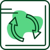 Refresh Outline Style Icon vector