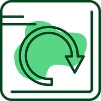 Redo Outline Style Icon vector