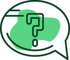 Help Outline Style Icon vector