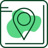 GPS Outline Style Icon vector