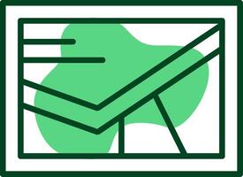 Map Outline Style Icon vector