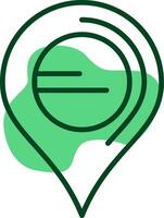 Location Outline Style Icon vector
