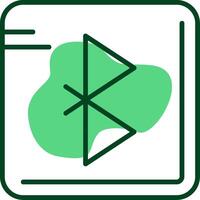 Bluetooth Outline Style Icon vector