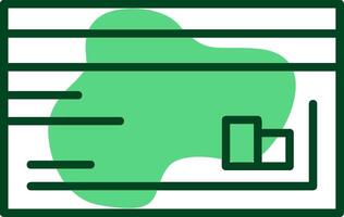 Credit card Outline Style Icon vector
