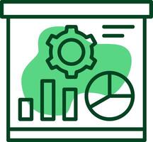 Presentation Outline Style Icon vector