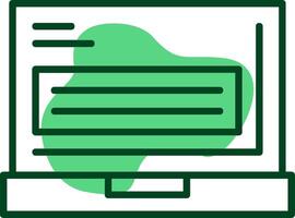 Laptop Outline Style Icon vector