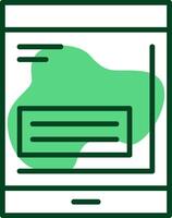 Tablet Outline Style Icon vector