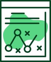 Strategy Outline Style Icon vector