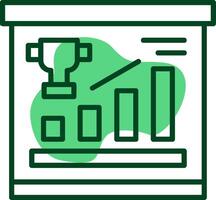 Success Outline Style Icon vector