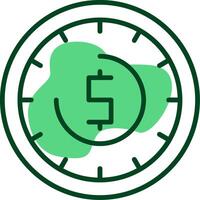 Time Outline Style Icon vector
