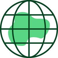 Global Outline Style Icon vector