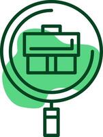 Identify Opportunities Outline Style Icon vector