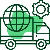 Logistics Outline Style Icon vector
