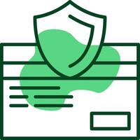 Secure Checkout Outlie Style Icon vector