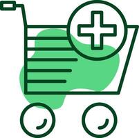 Add to Cart Outlie Style Icon vector