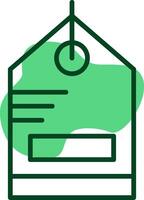 Sale Tag Outlie Style Icon vector