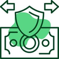 Secure Payment Outlie Style Icon vector