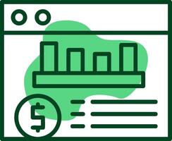 Expense tracker Outline Style Icon vector