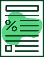 Tax forms Outline Style Icon vector