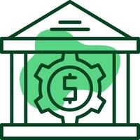 Monetary policy Outline Style Icon vector