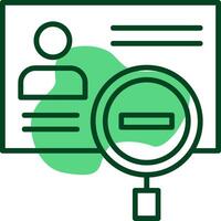 Identity theft Outline Style Icon vector