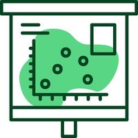 Scatter Graph Outline Style Icon vector