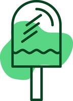 Popsicle Outline Style Icon vector