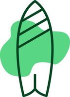 Surfboard Outline Style Icon vector