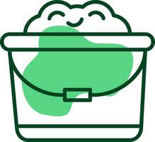 Sand bucket Outline Style Icon vector
