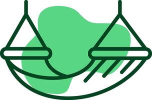 Hammock Outline Style Icon vector