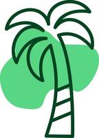 Palm tree Outline Style Icon vector