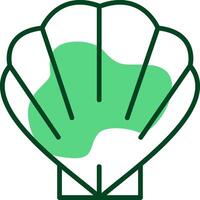 Seashell Outline Style Icon vector