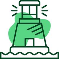Lighthouse Outline Style Icon vector