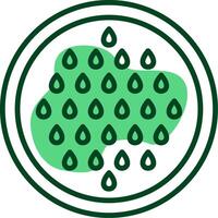 Watermelon seeds Outline Style Icon vector