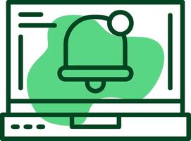 Notifications Outline Style Icon vector